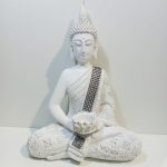 Slim White Buddha 32x22.5cm