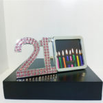 21st Frame With Pink Diamante