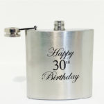30th Birthday Hip Flask