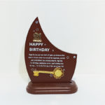 21st Wooden Plaque