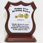 21st Wooden Plaque