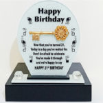 21st Glass Plaque