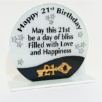 21st Glass Plaque