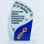 21st Glass Plaque