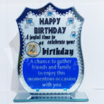 21st Glass Plaque