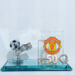 50th ManUnited Soccer Boot Glass Key
