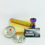 Metal Pipe And Grinder Set