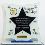 21st Glass Plaque