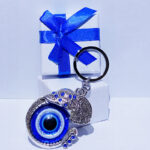Evil Eye Elephant Keyring