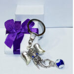 Evil Eye Elephant Keyring