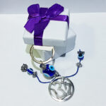 Evil Eye Om Keyring
