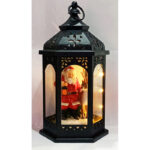 Santa & Reindeer Christmas Lantern