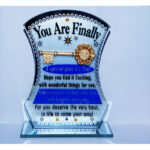 21st Glass Plaque