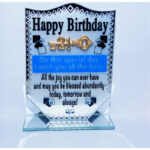 21st Glass Plaque