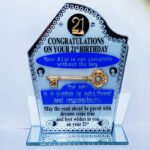 21st Glass Plaque