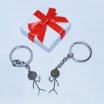 GF & BF Heart Keyring