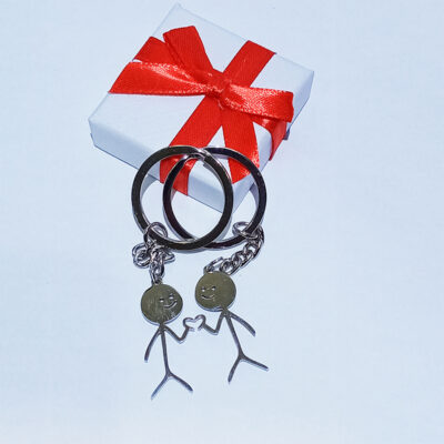 GF & BF Heart Keyring - Image 2