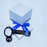 Drive Safe Black Keyring