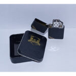 Zorro Lighter - Black Crackle With Lines