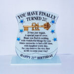 21 st Glass Plaque