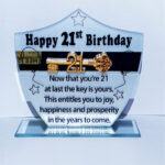 21 st Glass Plaque