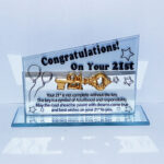 21 st Glass Plaque