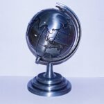 Metal Revolving World Globe