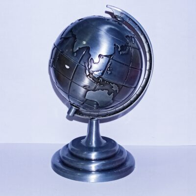 Metal Revolving World Globe