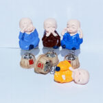 4 Set Budda 9 cm With Spring