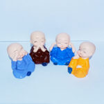 4 Set Budda Assorted Colours 5cm