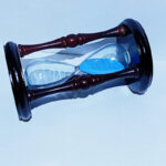 Round Wood Top Sand Timer 17 cm