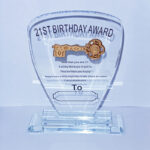 21 st Glass Plaque