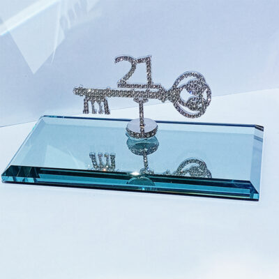 21st Silver Glass Key - Image 2
