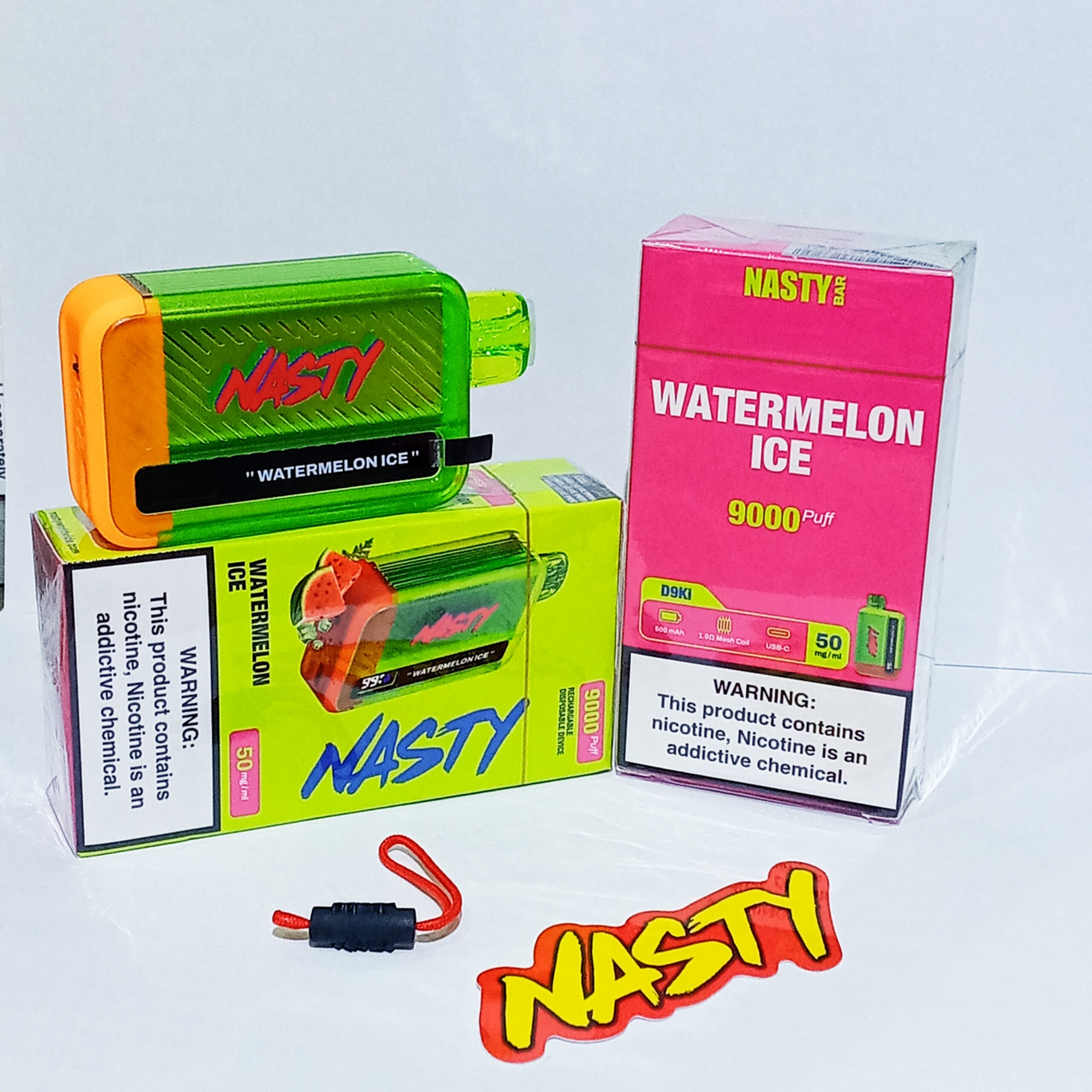 20240504_123549 Nasty Rechargeable Disposable- Watermelon Ice 9000 Puffs - Image 1