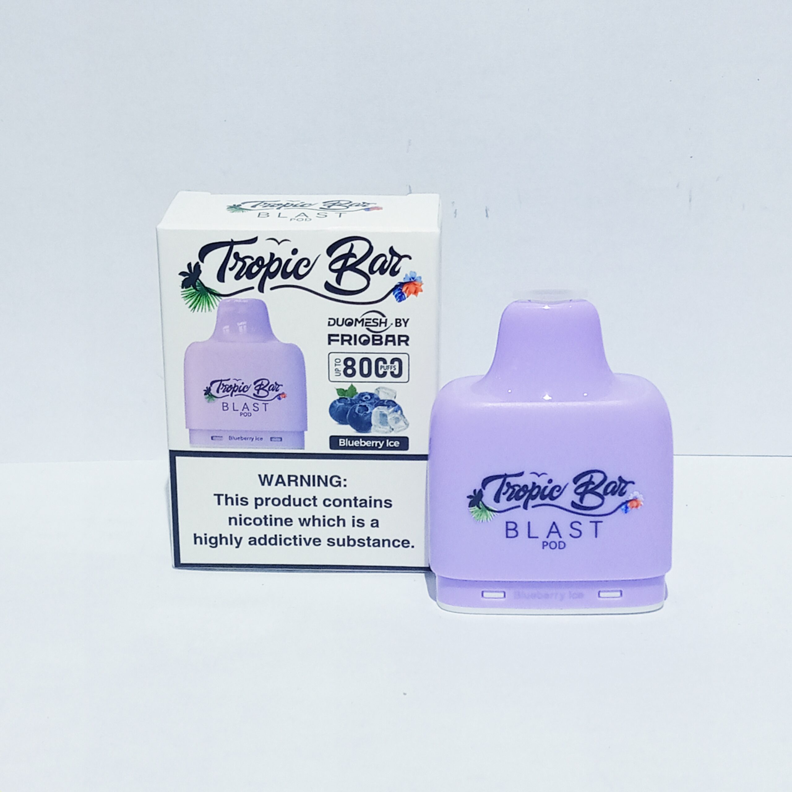 20240529_092636 Tropic Bar Pod Only-8000 Puffs Blueberry Ice - Image 1