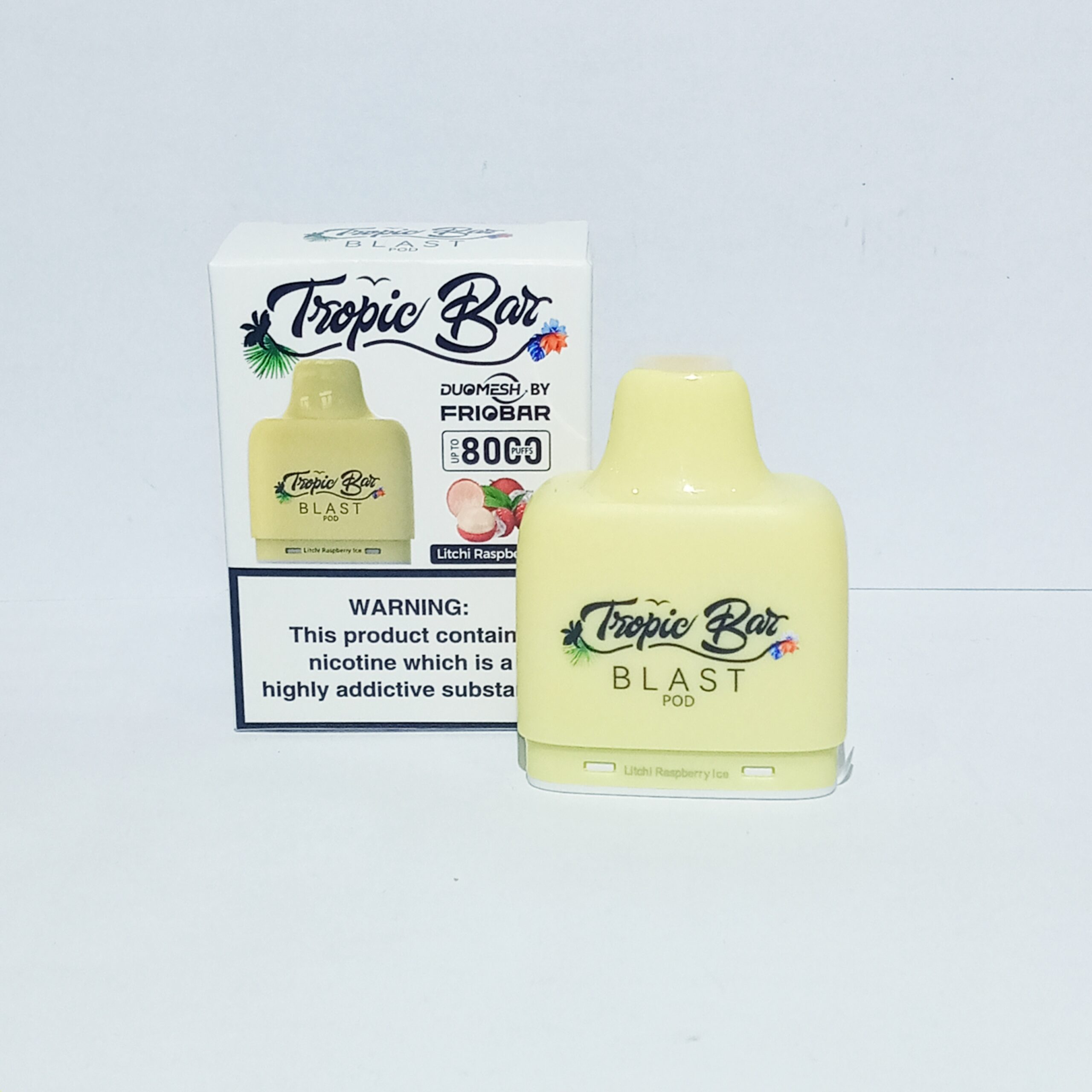 20240529_093052 Tropic Bar Pod Only-8000 Puffs Litchi Raspberry Ice - Image 1