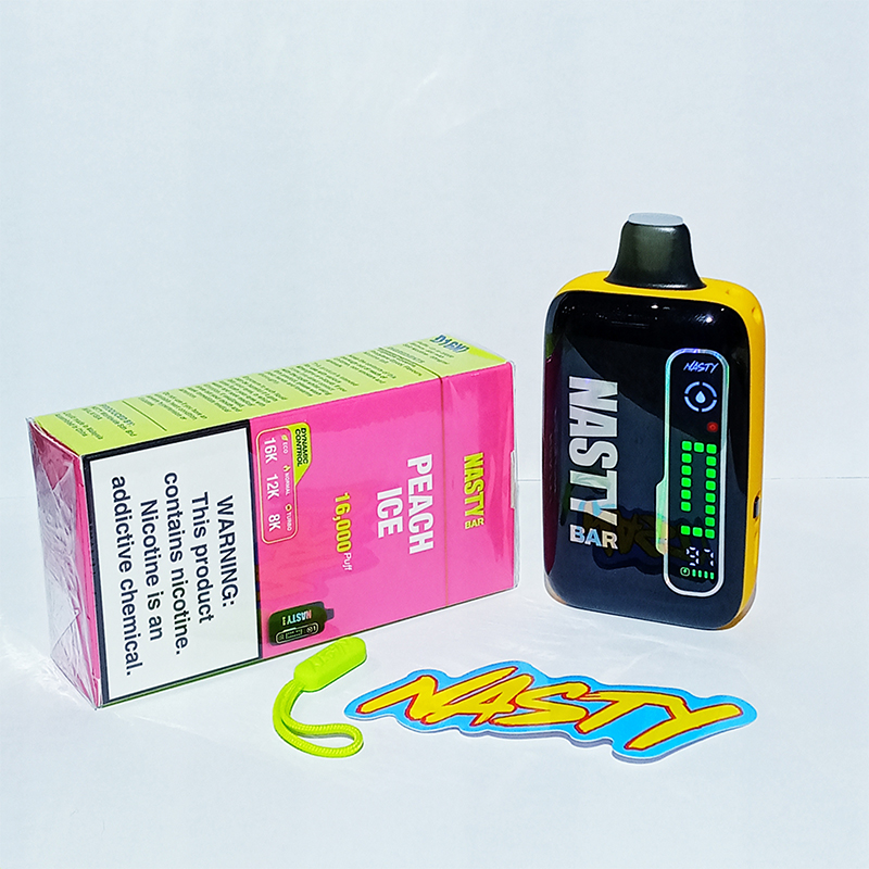 PEACH-ICE Nasty Rechargeable Disposable-16 000 Puffs Peach Ice - Image 1