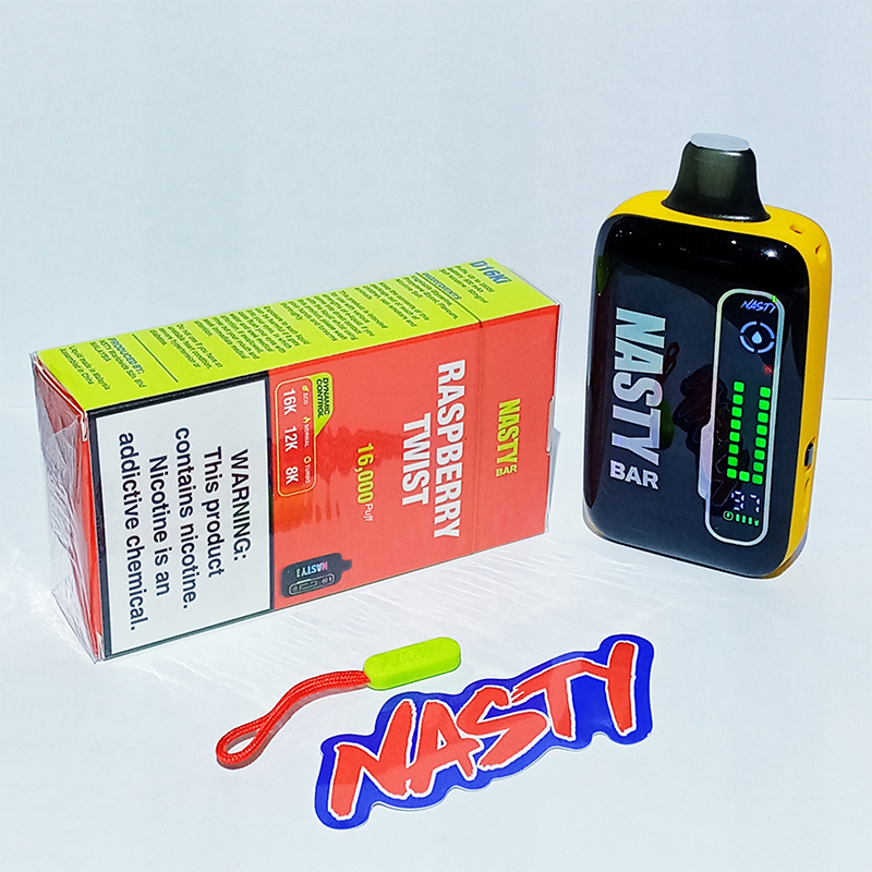 RASP-TWIST Nasty Rechargeable Disposable-16 000 Puffs Raspberry Twist - Image 1
