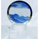 3D Sand Timer With LED Base, Quick Sand Art