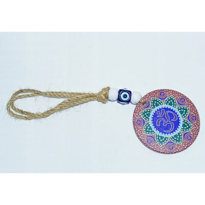 Evil Eye Om Glass Hanging - Image 2