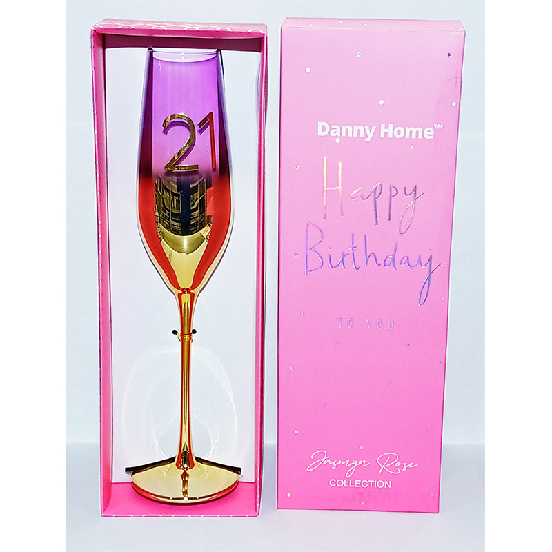 21ST-GLASS Danny Home-21 st Champagne Flute Glass - Image 1