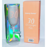 Danny Home-30 th Champagne Flute Glass