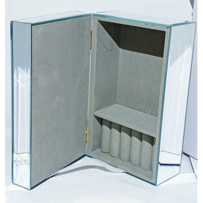 Mirror Glass Rose Jewellery Box - Image 2