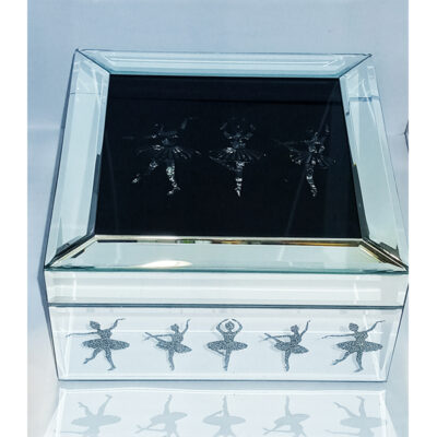 Mirror Glass Ballerina Jewellery Box