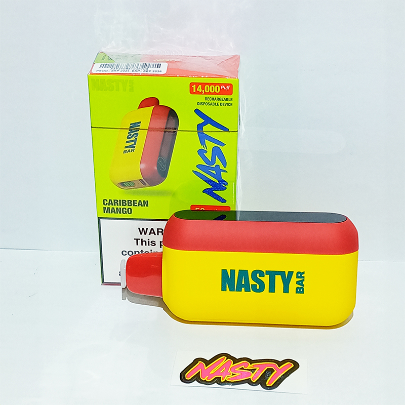 CARRIBEAN-MANGO Nasty Rechargeable Disposable-14 k Puffs Caribbean Mango - Image 1