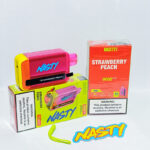 Nasty Rechargeable Disposable- Strawberry Peach 9000 Puffs