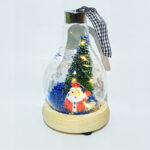 Christmas Tree & Mini Santa Bulb