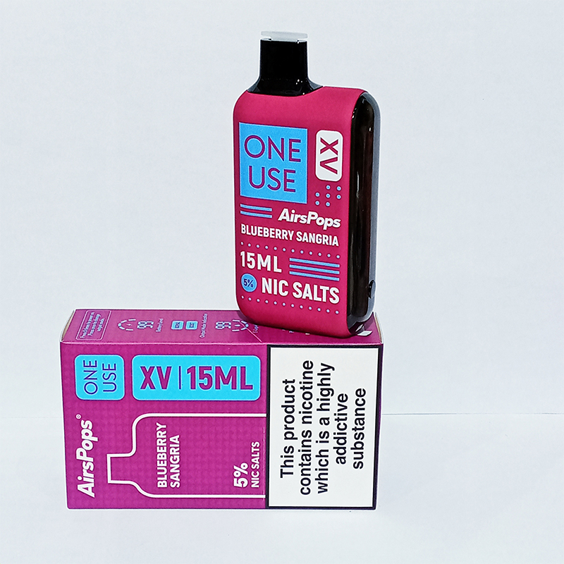 AIRSPOPS-XV-BLUEBERRY-SANGRIA Airspops XV Rechargeable Disposable Vape-Blueberry Sangria - Image 1