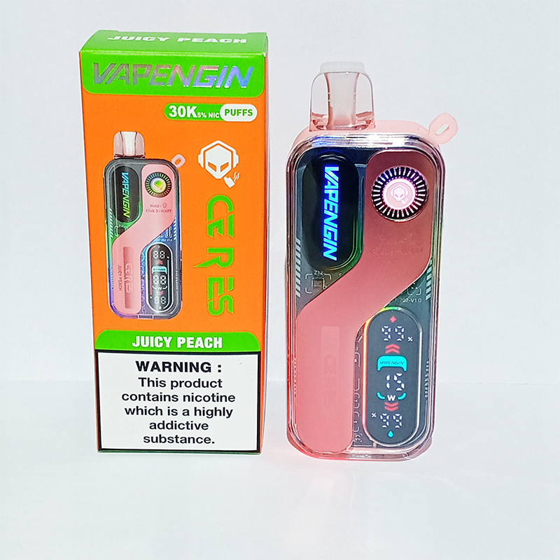 JUICY-PEACH Vapengin Rechargeable Disposable Vape-30k Puffs Juicy Peach - Image 1