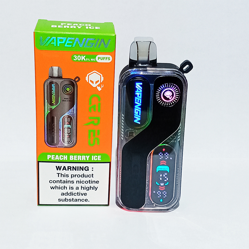 PEACH-BERRY-ICE Vapengin Rechargeable Disposable Vape-30k Puffs Peach Berry Ice - Image 1
